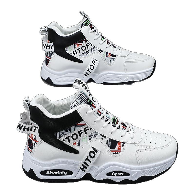 Damen Sneaker Sportlich High-Top Grafit Design