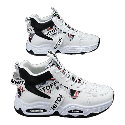 Damen Sneaker Sportlich High-Top Grafit Design