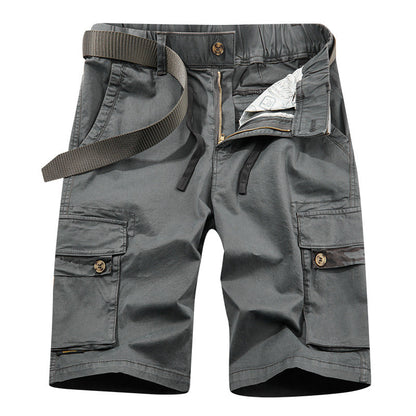 Herren Cargoshorts Robust Elastisch Mit Taschen
