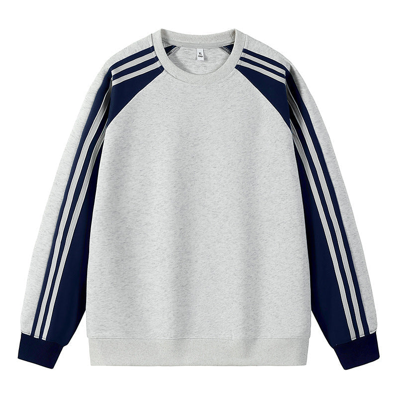 Herren Raglan Sweater Sportlich Mehrfarbig