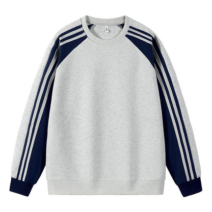 Herren Raglan Sweater Sportlich Mehrfarbig