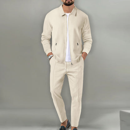 Herren Sportanzug Set Modern Strukturiert