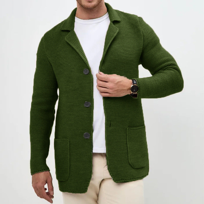 Herren Strickjacke Lässig Modern Mit Taschen