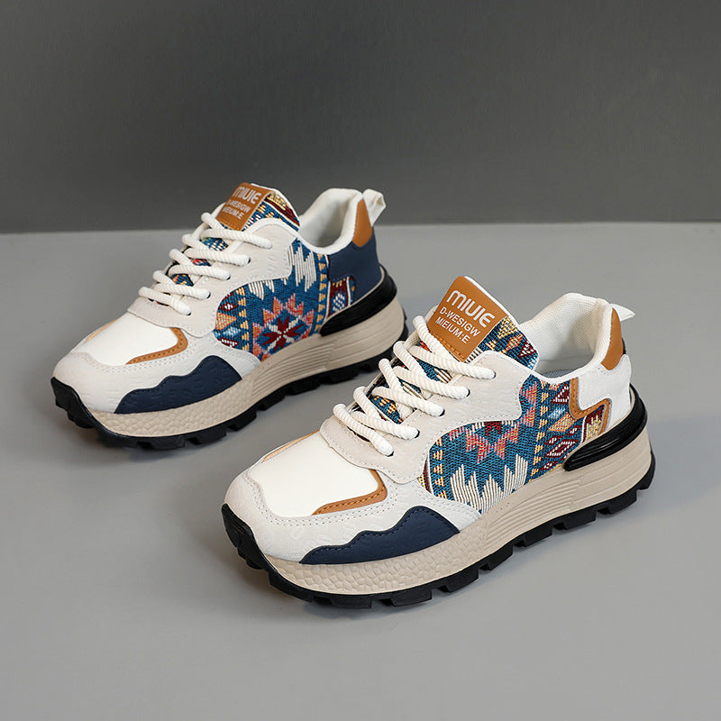 Damen Sneaker Sportlich Mesh Atmungsaktiv Tribal