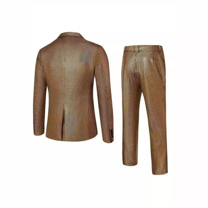 Herren Anzug Set Glitzernd Elegant Party