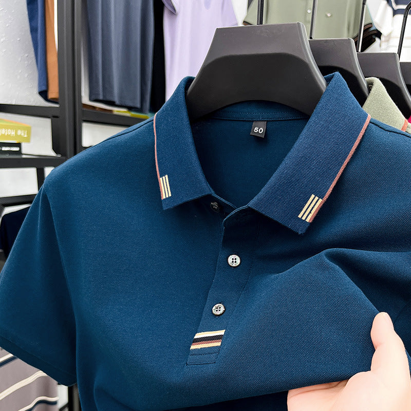 Herren Poloshirt Elegantes Piqué-Shirt Mit Kontrastdetails - BerlinGlamour