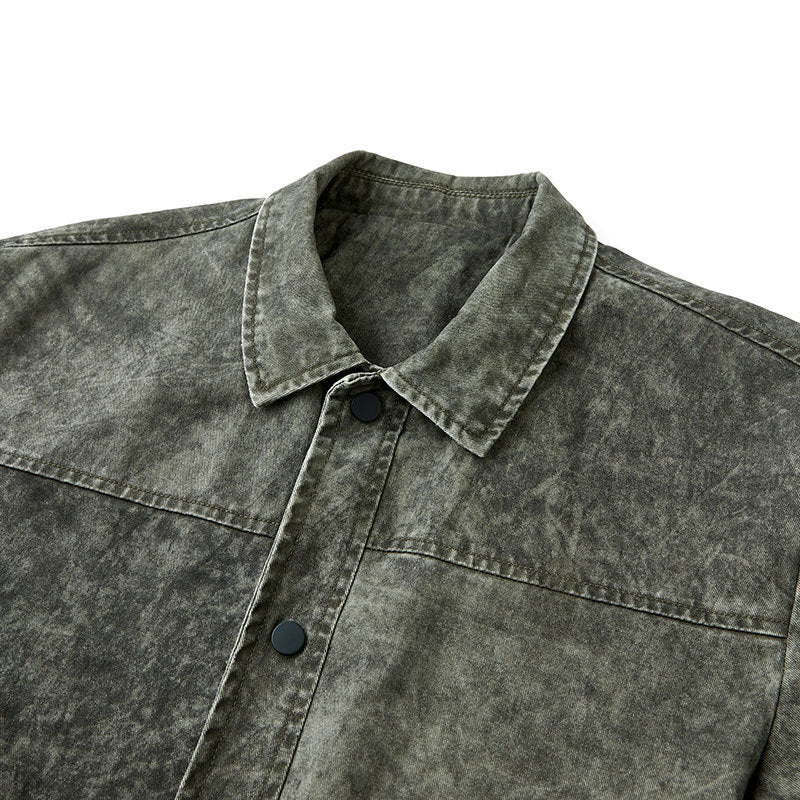 Herren Denimjacke Lässig Mit Taschen Casual