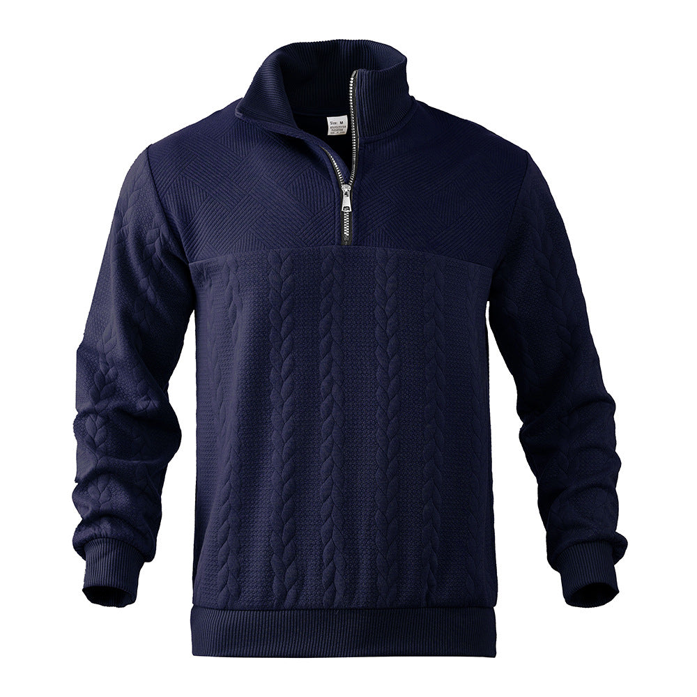 Herren Fleece Pullover Hochkragen Modisch