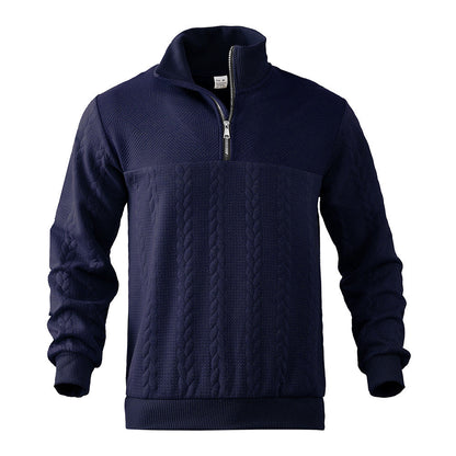 Herren Fleece Pullover Hochkragen Modisch