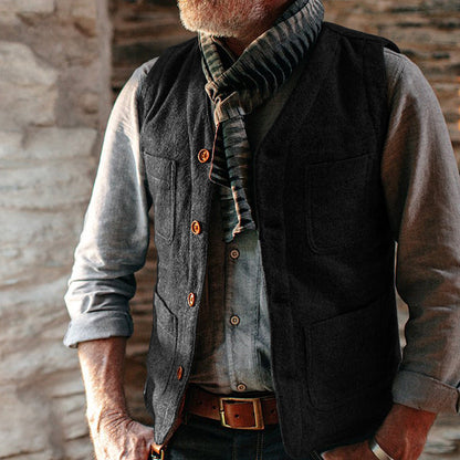 Herren Weste Warm Isoliert Mit Taschen Modern