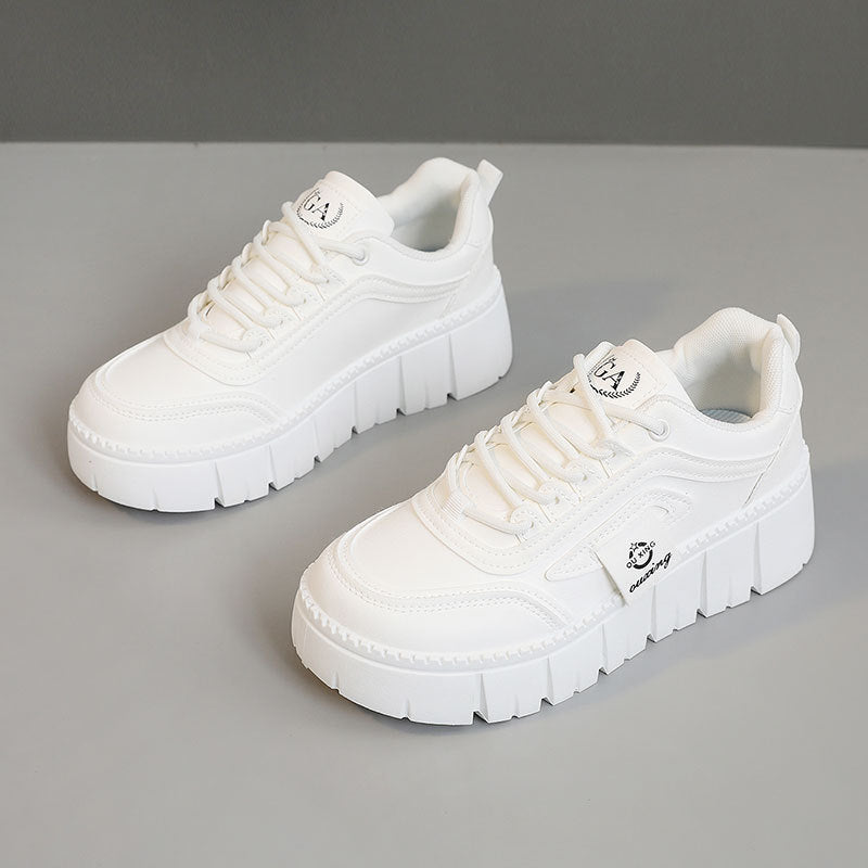 Damen Sneaker Plattform Sportlich Komfortabel