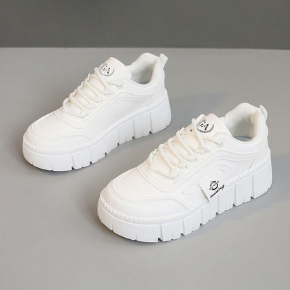 Damen Sneaker Plattform Sportlich Komfortabel