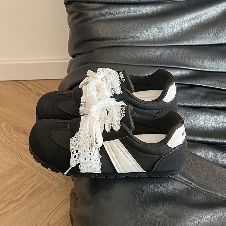 Damen Sneaker Weiche Komfort Schnürschuhe Frauen Sport