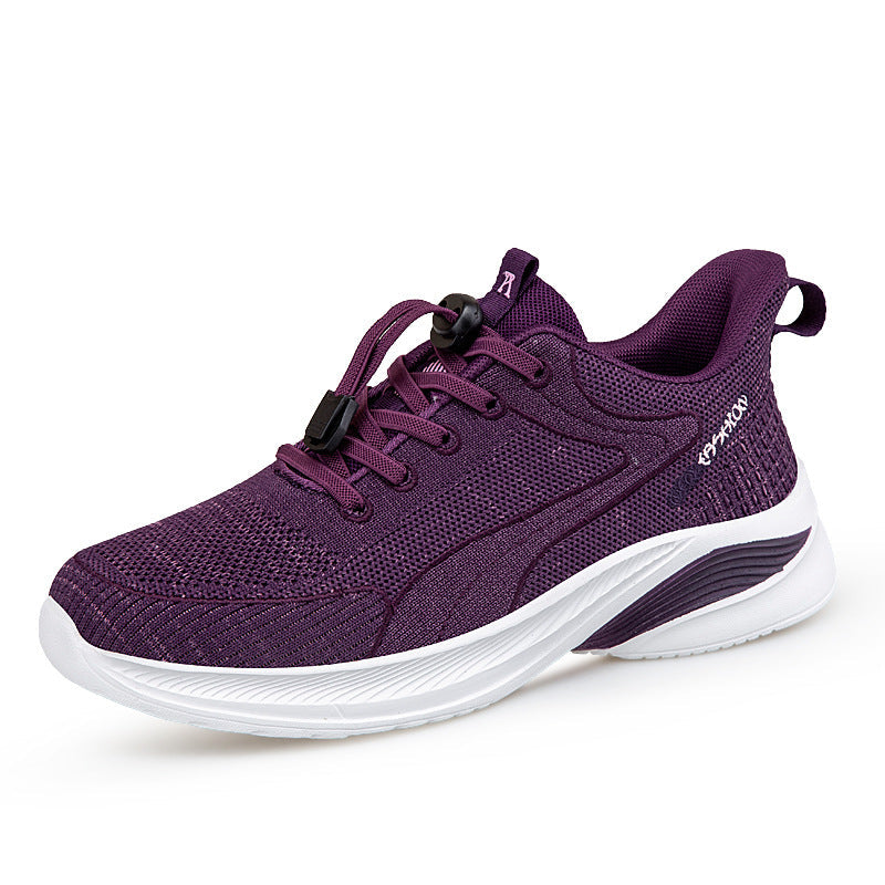Damen Laufschuhe atmungsaktiv Schnellverschluss Moderne Sport
