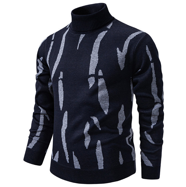 Herren Rollkragenpullover Modern Auffälliges Muster
