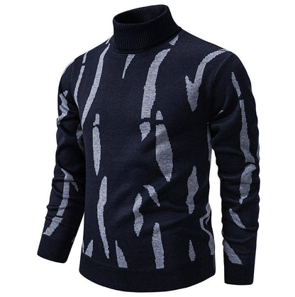 Herren Rollkragenpullover Modern Auffälliges Muster
