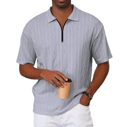 Herren Poloshirt Rautenmuster Stilvoll Modern