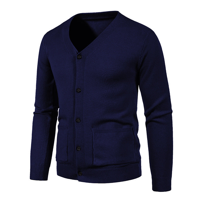 Herren Strickcardigan Fein Gestrickt Modern