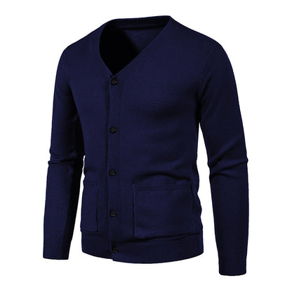 Herren Strickcardigan Fein Gestrickt Modern