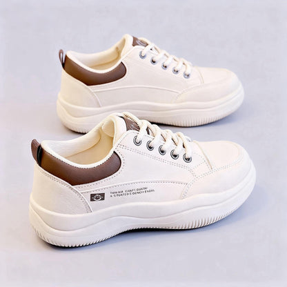 Damen Sneaker Sportlich Premium Leder Bequem