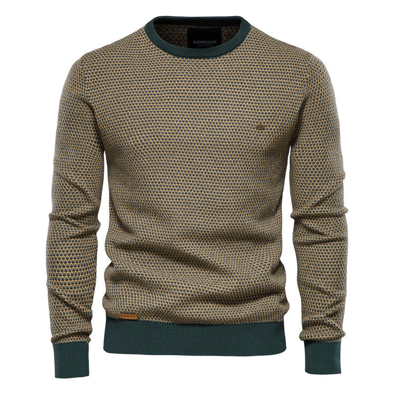 Herren Pullover Wabenmuster Modern Bequem - BerlinGlamour