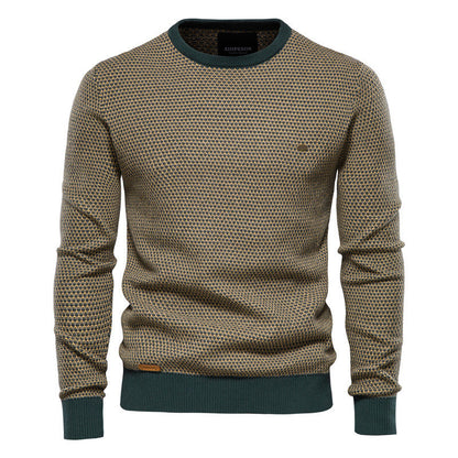 Herren Pullover Wabenmuster Modern Bequem - BerlinGlamour