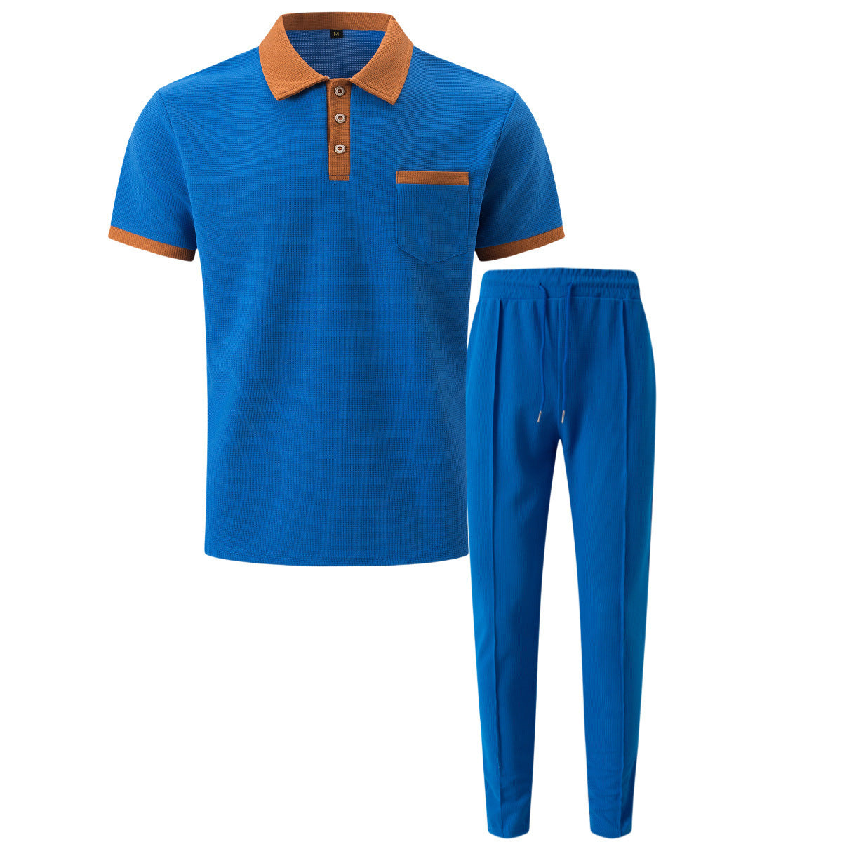 Herren Freizeit-Set atmungsaktiv Modern mit Knopfleiste