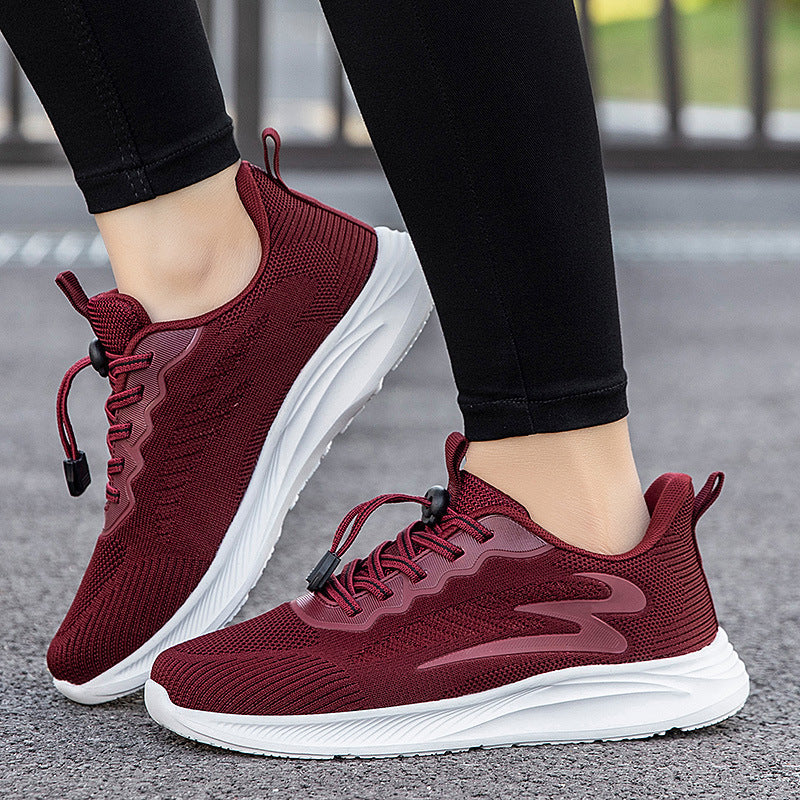 Damen Laufschuhe Sportlich Elastisch Schnellschnürsystem