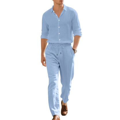 Herren Leinenanzug Modern Lässig Elastisch - BerlinGlamour