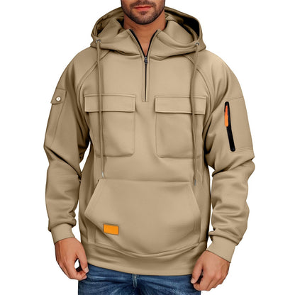 Herren Alltags-Hoodie mit praktischen Taschen BerlinGlamour: Herren Alltags-Hoodie ist ein stylisches und vielseitiges Accessoire für Damen, das mit einer Vielzahl von praktischen und modischen
