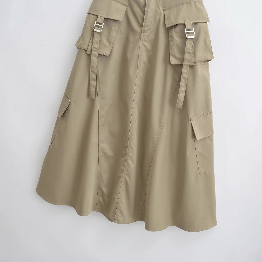 Damen Cargo-Hose Praktisch mit Taschen und Elegantem Schnitt