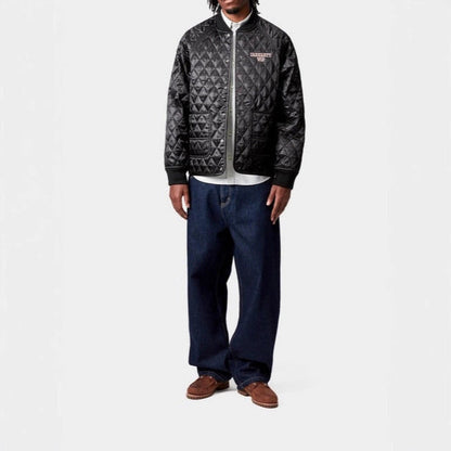 Herren Steppjacke Baumwolle Warm mit Reißverschluss