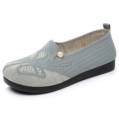 Damen Slipper Bequem mit Lochdesign Freizeit Schuhe