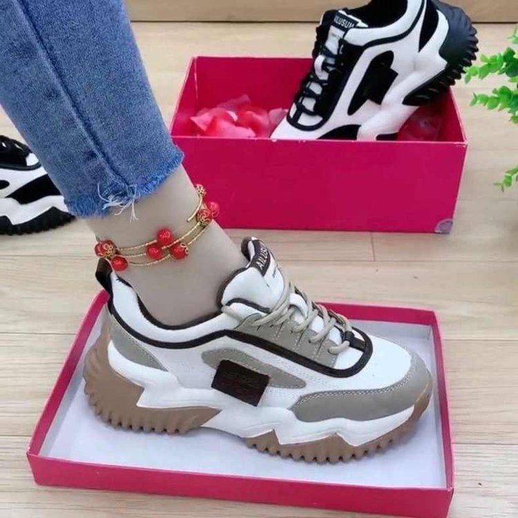Damen Sneaker Chunky Modisch Einzigartig - BerlinGlamour