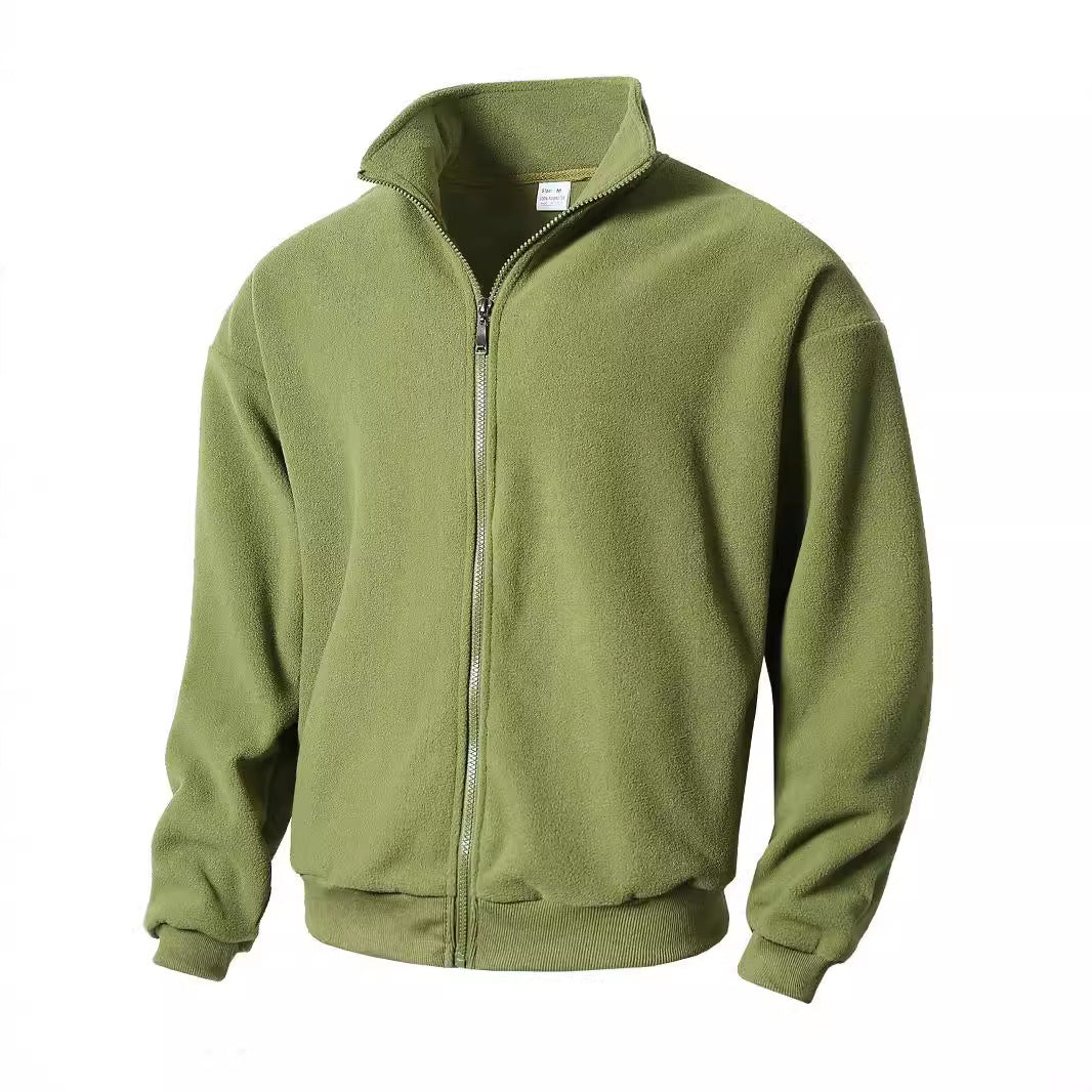 der neue Titel: Herren Fleecejacke mit hohem Kragen und Reißverschluss BerlinGlamour