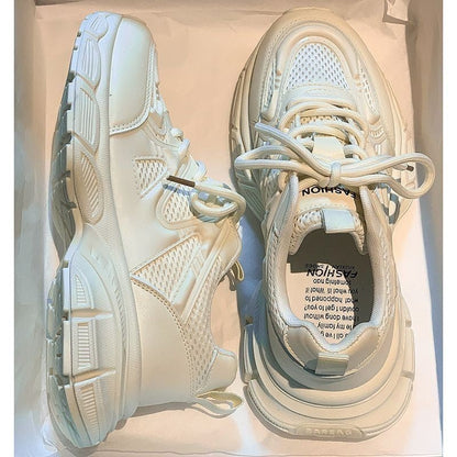 Damen Sneaker Sportlich Atmungsaktiv Dicksohlige Trendschuhe - BerlinGlamour
