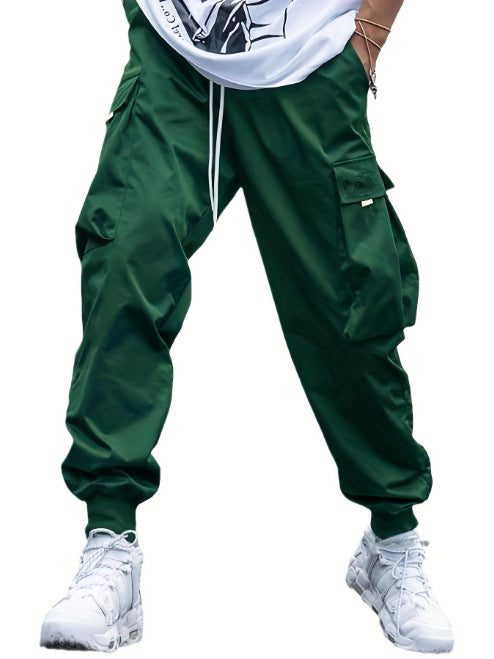 Herren Cargo-Hose Sportlich Elastisch Vieltaschig
