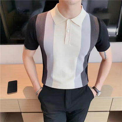 Herren Polo-Shirt Modern mit Struktur Optik Berlin