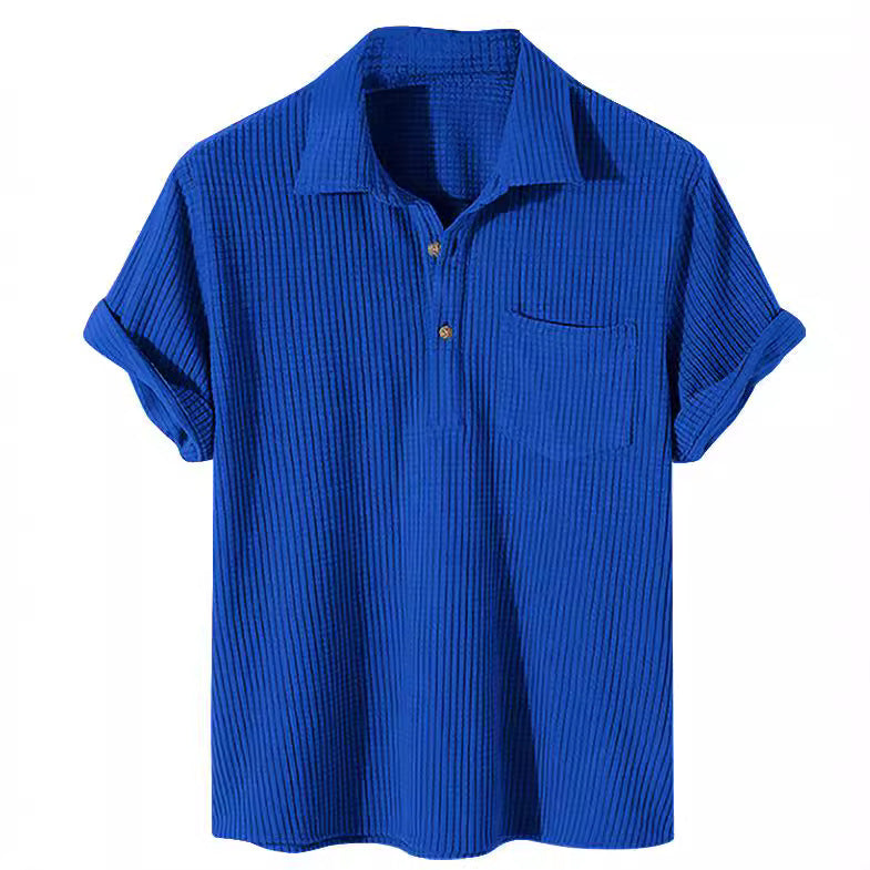 Herren Poloshirt Kurzarm Texturiert Modern