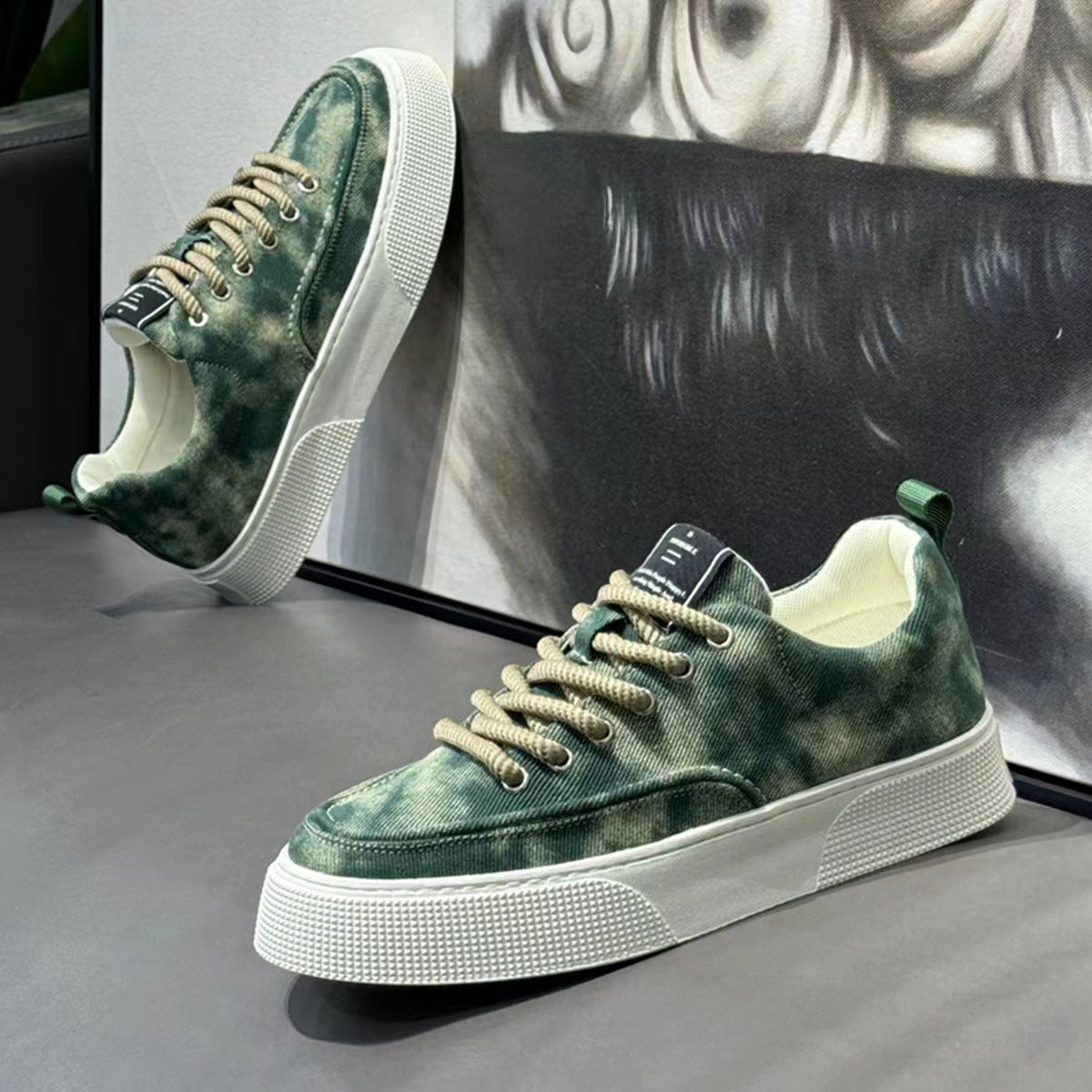 Damen Sneaker Bequem Weite Sohle