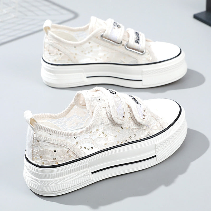 Damen Sneaker Klettverschluss Modisch Sportlich - BerlinGlamour