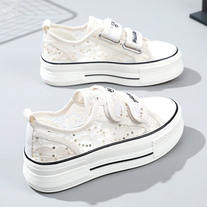 Damen Sneaker Klettverschluss Modisch Sportlich - BerlinGlamour