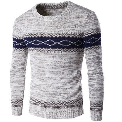 Herren Strickpullover Norwegermuster Modern Warm