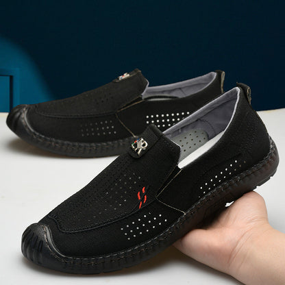 Damen Freizeitschuhe Atmungsaktiv Slip-On mit rutschfester Sohle