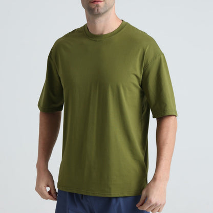 Herren T-Shirt Bequem Loose Fit aus Baumwolle