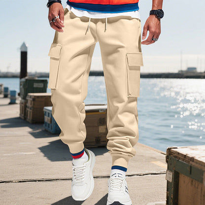 Herren Cargohose Elastisch Bequem Mit Seitentaschen