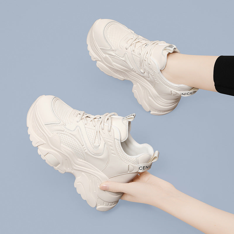 Damen Plateausneaker Sportlich Atmungsaktiv Größe 36-41