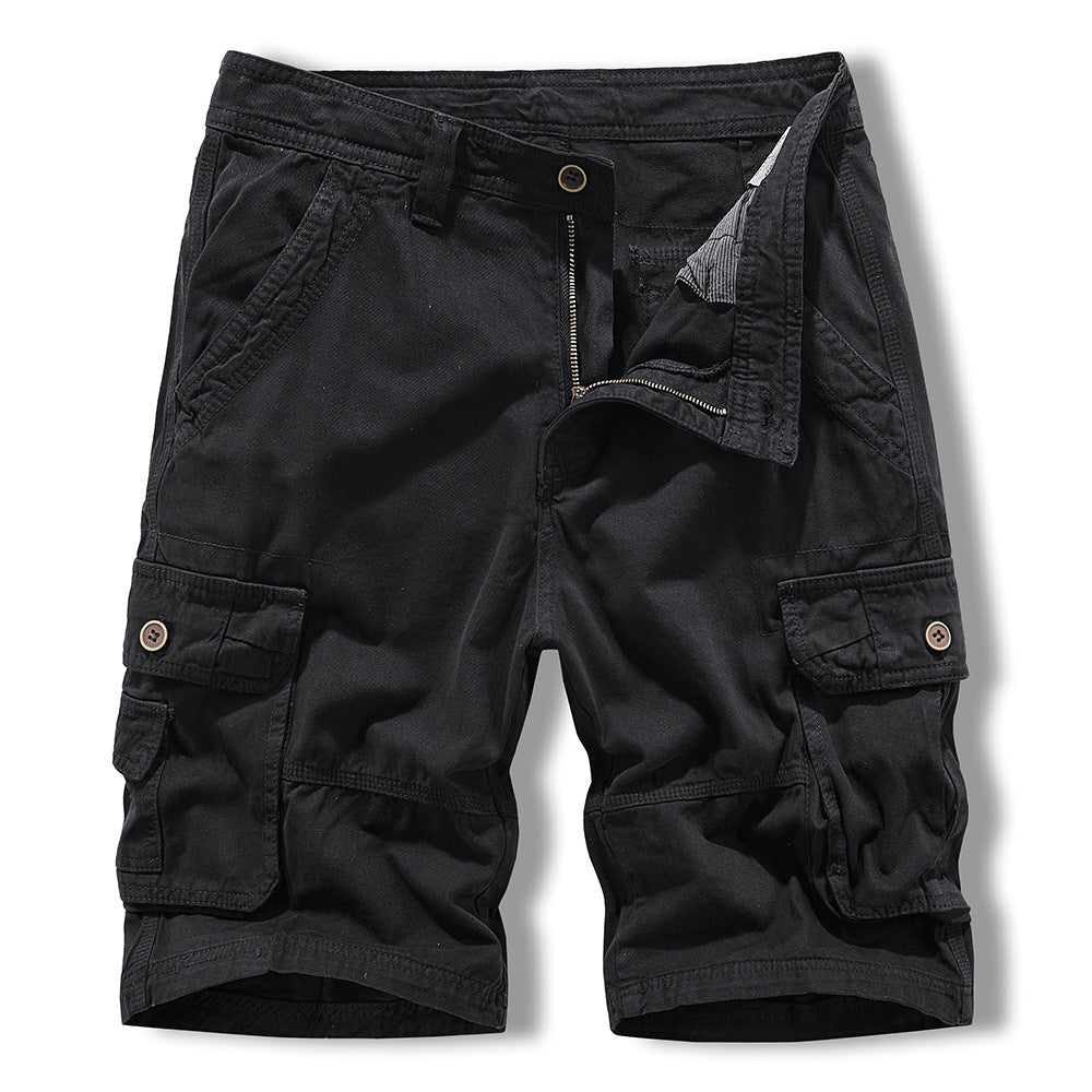 Herren Cargo Shorts Bequem Funktionale Taschen Freizeit