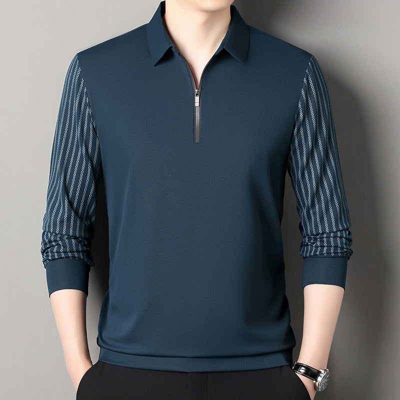 Herren Poloshirt atmungsaktiv mit Doppelkragen Modern