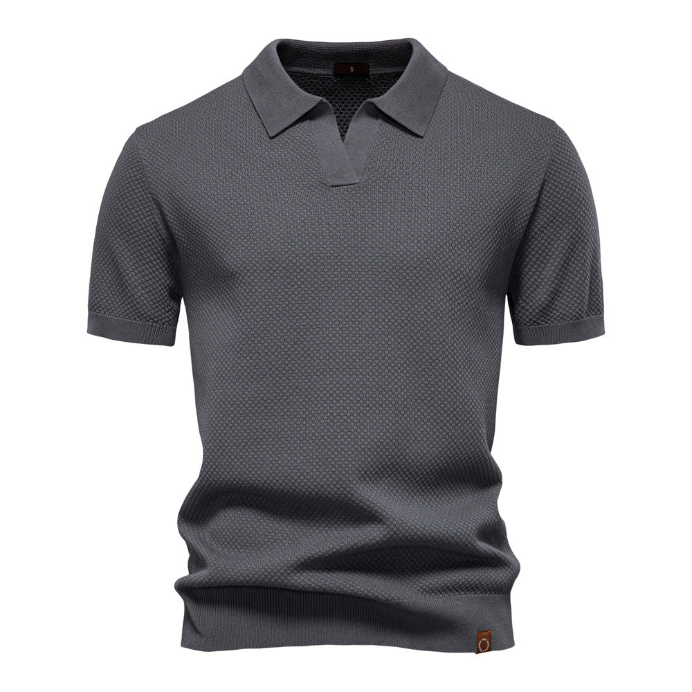 Herren Polo-Shirt Kurzarm Strukturiert Modern Berlin